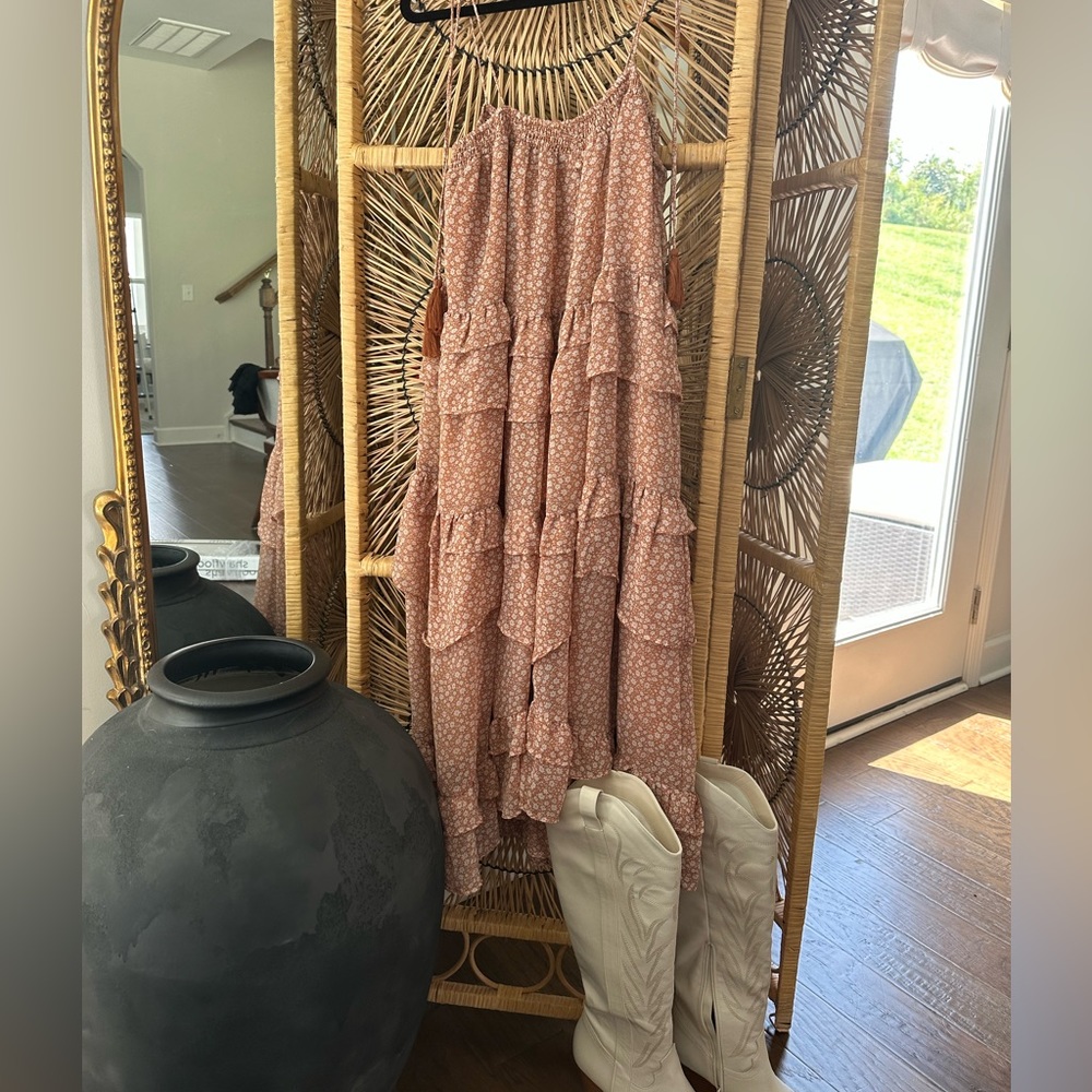 Spaghetti strap floral dress